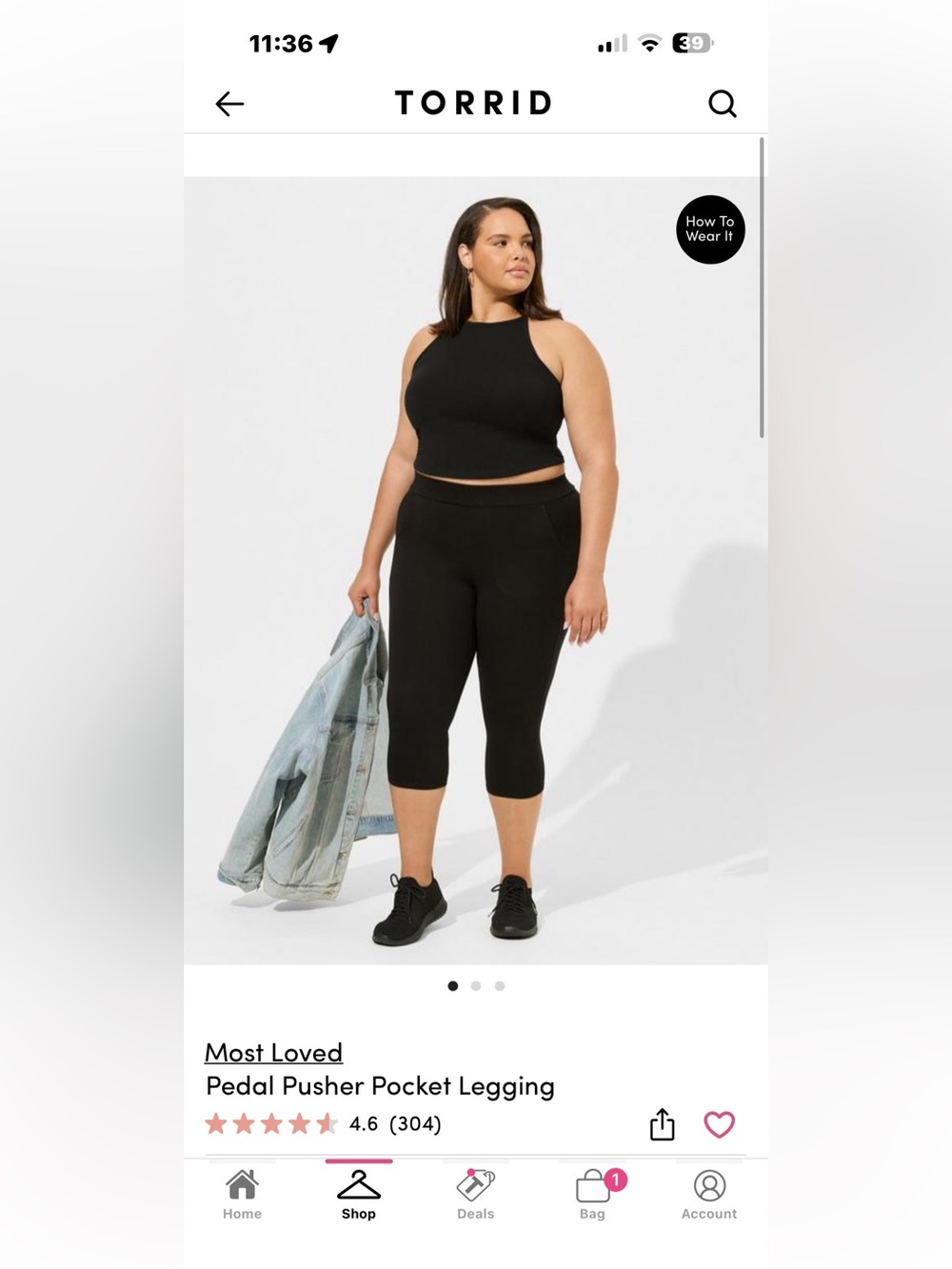 Torrid Capri Leggings - Picture 4 of 4